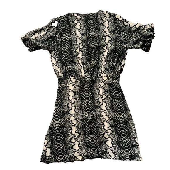 Kivari Dress mini dress pattern black and white size 4-6 US - Picture 5 of 6